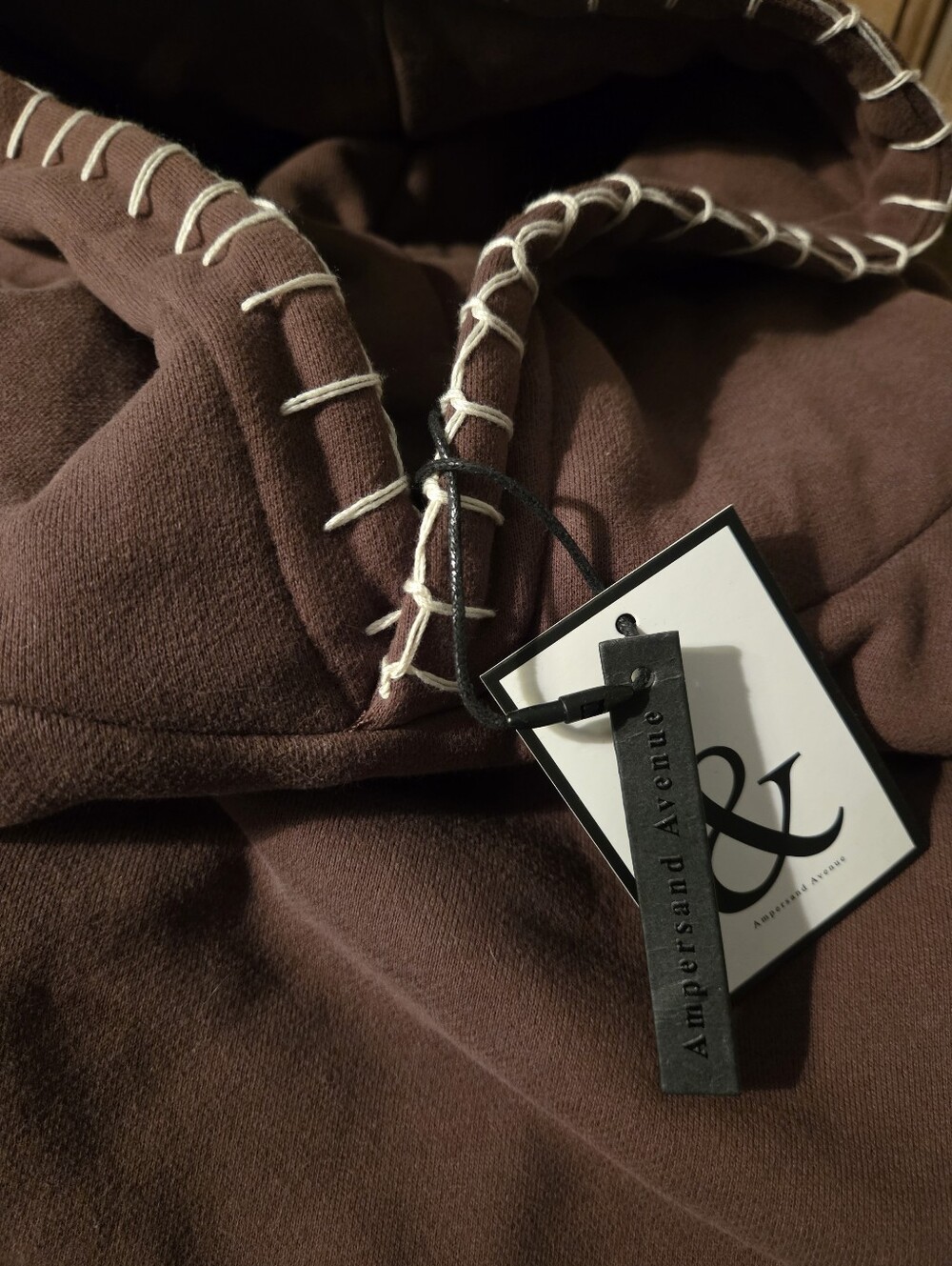 AMPERSAND AVE - Sweetly Stitched Coffee - Hoodie - Picture 6 of 6
